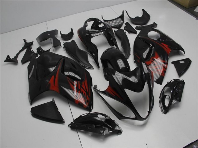 Negro Rojo Carenado Moto Suzuki GSXR 1300 Hayabusa 08-19 Negro Rojo Carenado Moto Suzuki GSXR 1300 Hayabusa 08-19