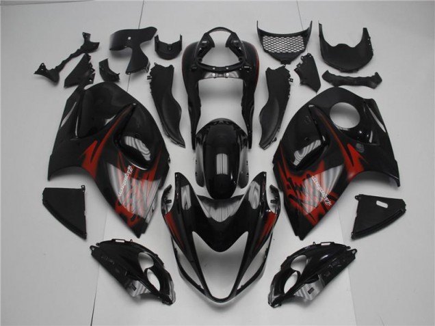 Negro Rojo Carenado Moto Suzuki GSXR 1300 Hayabusa 08-19 Negro Rojo Carenado Moto Suzuki GSXR 1300 Hayabusa 08-19
