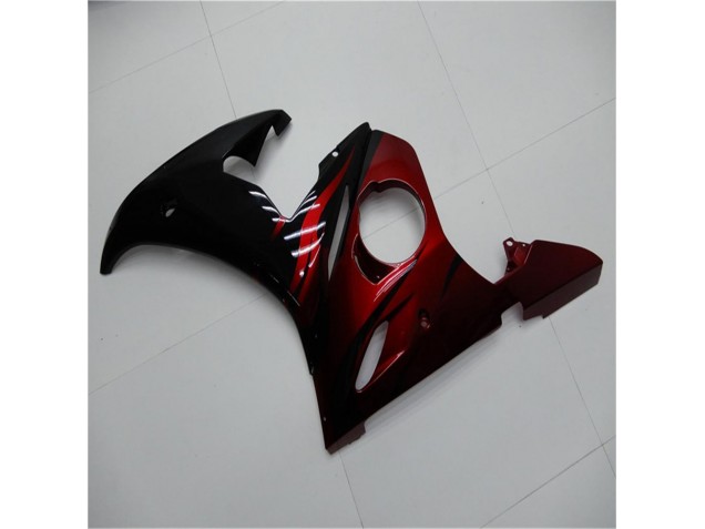Negro Rojo Carenado Moto Yamaha R6 03-05 Negro Rojo Carenado Moto Yamaha R6 03-05