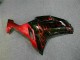 Negro Rojo Llama Kit Carenado Moto Kawasaki ZX6R 07-08 Negro Rojo Llama Kit Carenado Moto Kawasaki ZX6R 07-08