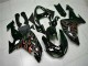 Negro Rojo Llama Kits Completo Carenado Moto Kawasaki ZX10R 06-07 Negro Rojo Llama Kits Completo Carenado Moto Kawasaki ZX10R 06-07