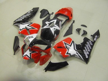 Negro Rojo Moto Plástico Honda CBR 600 RR 03-04
