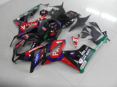 Negro Rojo Pata Carenado Moto Honda CBR 600 RR 07-08