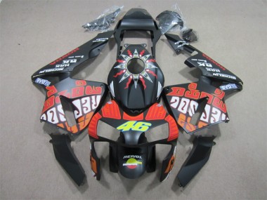 Negro Rojo Repsol 46 Carenado Moto Honda CBR 600 RR 03-04