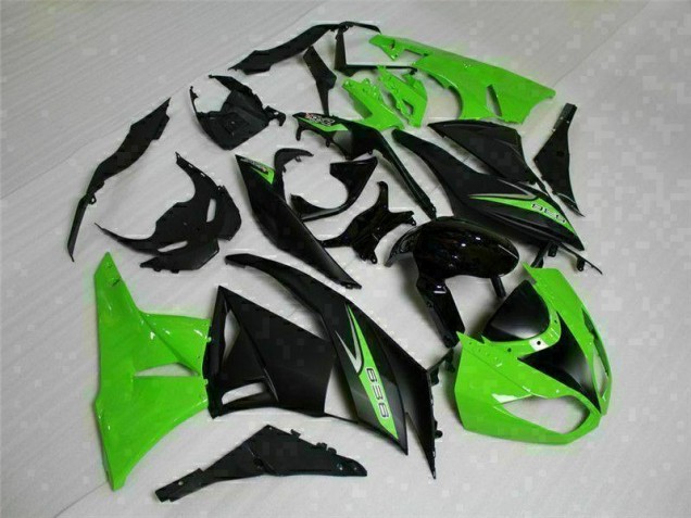 Negro Verde 636 Carenado Moto Kawasaki ZX6R 09-12 Negro Verde 636 Carenado Moto Kawasaki ZX6R 09-12