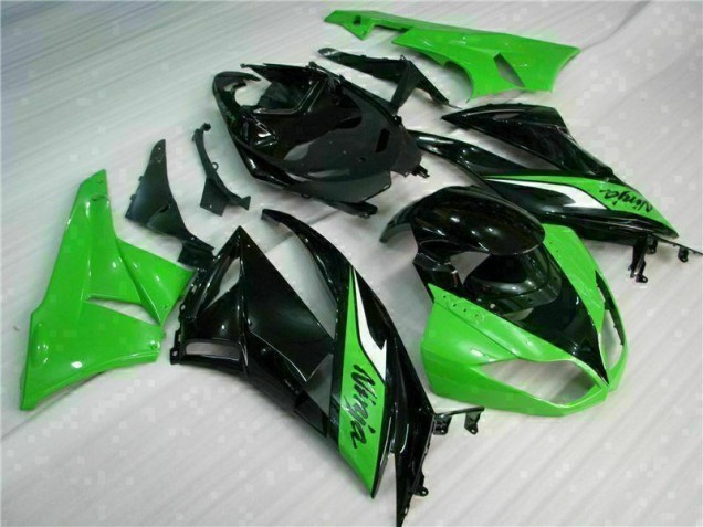Negro Verde Carenado Moto & Plástico Kawasaki ZX6R 09-12 Negro Verde Carenado Moto & Plástico Kawasaki ZX6R 09-12