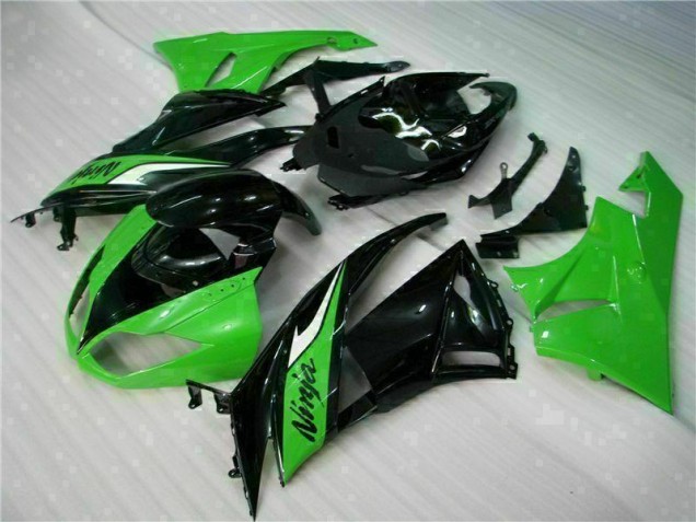 Negro Verde Carenado Moto & Plástico Kawasaki ZX6R 09-12 Negro Verde Carenado Moto & Plástico Kawasaki ZX6R 09-12