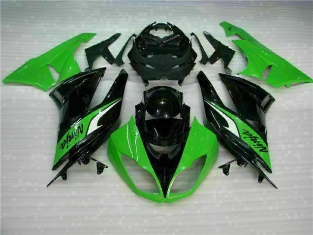 Negro Verde Carenado Moto & Plástico Kawasaki ZX6R 09-12 Negro Verde Carenado Moto & Plástico Kawasaki ZX6R 09-12