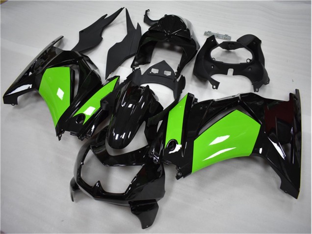 Negro Verde Kit Completo Carenado Moto Kawasaki EX250 08-12 Negro Verde Kit Completo Carenado Moto Kawasaki EX250 08-12