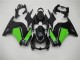 Negro Verde Kit Completo Carenado Moto Kawasaki EX250 08-12 Negro Verde Kit Completo Carenado Moto Kawasaki EX250 08-12