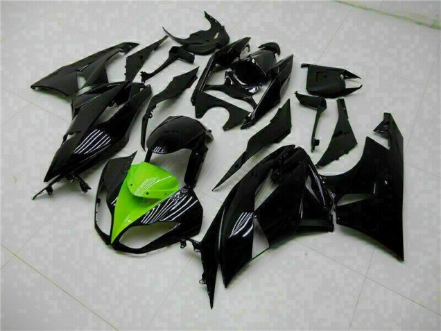 Negro Verde Kits Carenado Moto Kawasaki ZX6R 09-12 Negro Verde Kits Carenado Moto Kawasaki ZX6R 09-12
