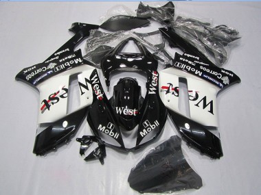 Negro West Mobil Carenado Moto Kawasaki ZX6R 07-08