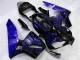 Negro con Azul Llama Carenado Moto Honda CBR 600 RR 03-04