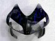 Negro con Azul Llama Carenado Moto Honda CBR 600 RR 03-04