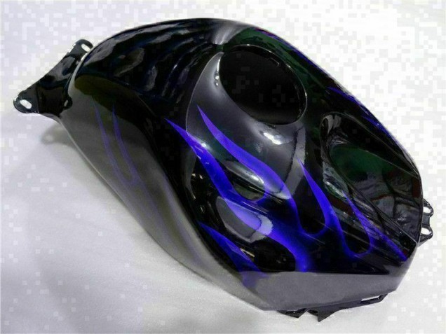 Negro con Azul Llama Carenado Moto Honda CBR 600 RR 03-04