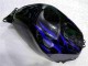Negro con Azul Llama Carenado Moto Honda CBR 600 RR 03-04
