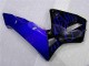 Negro con Azul Llama Carenado Moto Honda CBR 600 RR 03-04