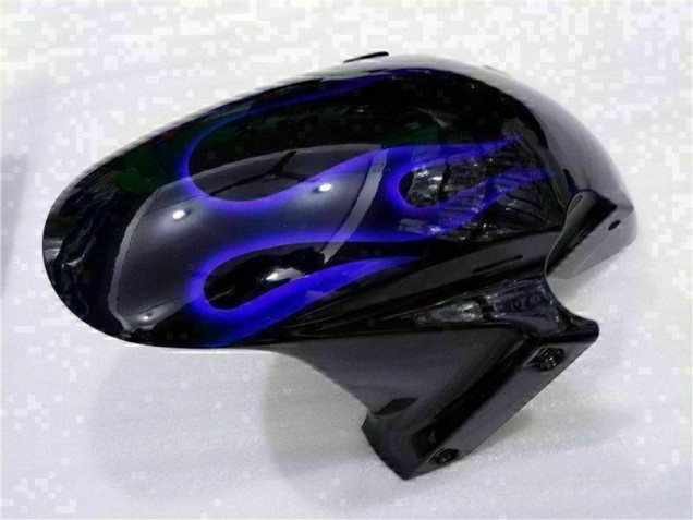 Negro con Azul Llama Carenado Moto Honda CBR 600 RR 03-04