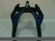 Negro con Azul Llama Carenado Moto Kawasaki ZX6R 00-02 Negro con Azul Llama Carenado Moto Kawasaki ZX6R 00-02