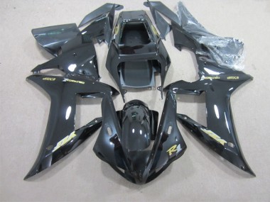 Negro con Oro Calcomanía Carenado Moto Yamaha R1 02-03