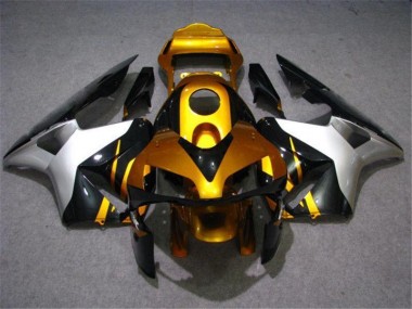 Oro Plata Negro Carenado Moto Honda CBR 600 RR 03-04