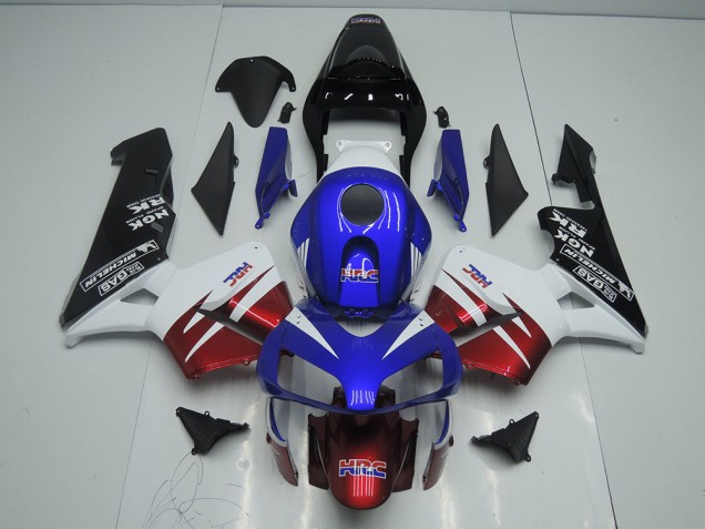 Oscuro Rojo Azul Carenado Moto Honda CBR 600 RR 03-04