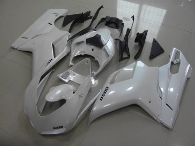 Pear Blanco Negro Calcomanías Carenado Moto Ducati 848 1098 1198 07-14