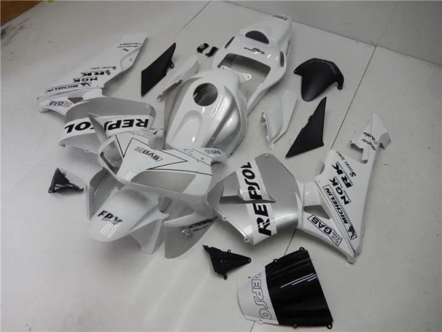 Plata Blanco Negro Repsol Carenado Moto Honda CBR 600 RR 03-04