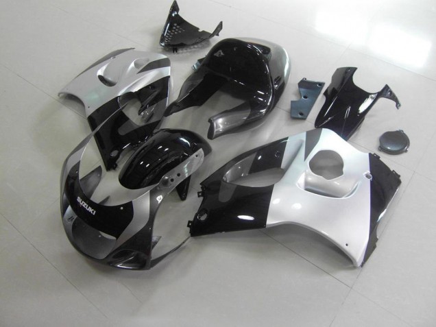 Plata Gris Sin Calcomanías Carenado Moto Suzuki GSXR 600 96-00 Plata Gris Sin Calcomanías Carenado Moto Suzuki GSXR 600 96-00