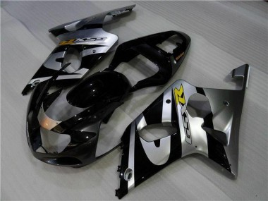 Plata Negro Carenado Moto Suzuki GSXR 1000 K1 00-02