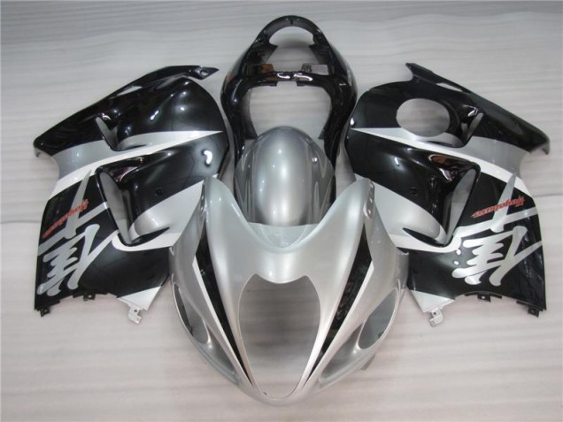 Plata Negro Carenado Moto Suzuki GSXR 1300 Hayabusa 96-07 Plata Negro Carenado Moto Suzuki GSXR 1300 Hayabusa 96-07