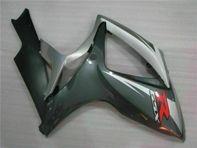 Plata Negro Carenado Moto Suzuki GSXR 600 / 750 K6 06-07 Plata Negro Carenado Moto Suzuki GSXR 600 / 750 K6 06-07