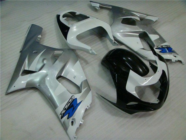 Plata Negro Carrocería Motocicletas Suzuki GSXR 600 / 750 K1 K2 K3 01-03 Plata Negro Carrocería Motocicletas Suzuki GSXR 600 / 750 K1 K2 K3 01-03