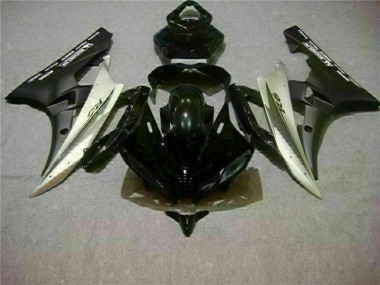 Plata Negro Kit Carenado Inyección Yamaha R6 06-07