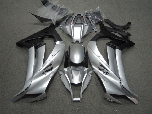 Plata Negro Ninja Carenado Moto Kawasaki ZX10R 11-15
