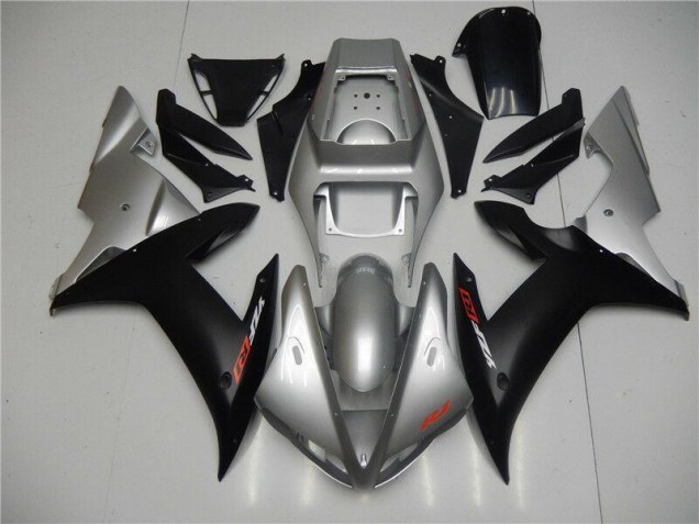 Plata Negro Plástica Moto Yamaha R1 02-03 Plata Negro Plástica Moto Yamaha R1 02-03