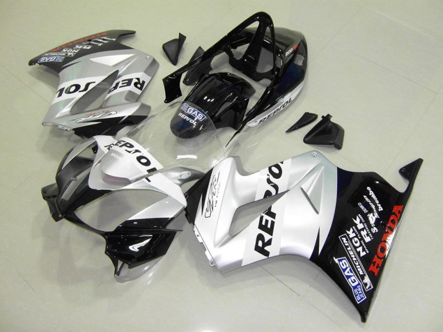 Plata Repsol Kits Completo Carenado Moto Honda VFR 800 02-13 Plata Repsol Kits Completo Carenado Moto Honda VFR 800 02-13