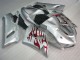 Plata Rojo Llamas Carenado Moto Kawasaki ZX6R 05-06