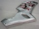 Plata Rojo Llamas Carenado Moto Kawasaki ZX6R 05-06