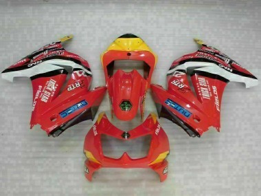 Rojo Amarillo Carenado Moto Kawasaki EX250 08-12