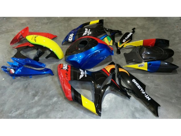 Rojo Azul Carenado Moto Suzuki GSXR 600 / 750 K6 06-07 Rojo Azul Carenado Moto Suzuki GSXR 600 / 750 K6 06-07