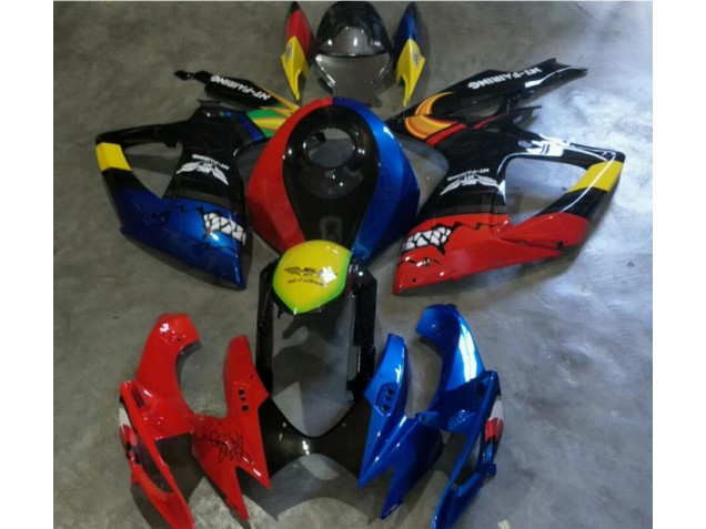 Rojo Azul Carenado Moto Suzuki GSXR 600 / 750 K6 06-07 Rojo Azul Carenado Moto Suzuki GSXR 600 / 750 K6 06-07