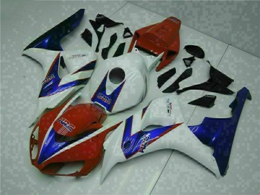 Rojo Blanco ABS Carenado Motocicleta Honda CBR 1000 RR 04-05