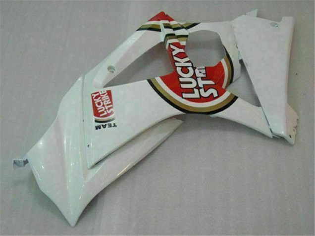 Rojo Blanco ABS Moto Plástico Suzuki GSXR 1000 K7 07-08 Rojo Blanco ABS Moto Plástico Suzuki GSXR 1000 K7 07-08