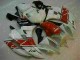 Rojo Blanco ABS Moto Plásticos Yamaha R6 06-07