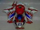 Rojo Blanco Azul 23 Carenado Moto Honda CBR 1000 RR 12-16