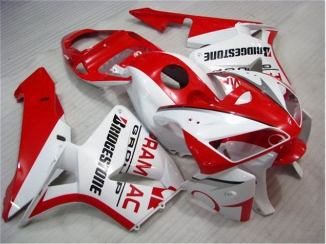 Rojo Blanco Carenado Moto Honda CBR 600 RR 05-06 Rojo Blanco Carenado Moto Honda CBR 600 RR 05-06