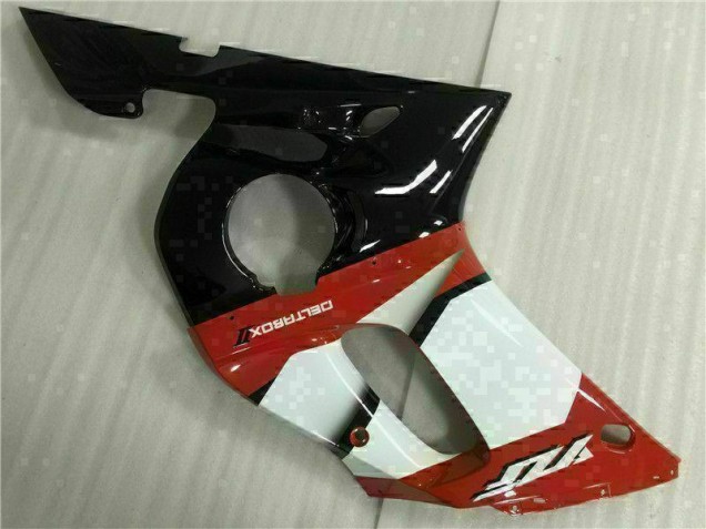 Rojo Blanco Carenado Moto Yamaha R6 98-02