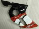 Rojo Blanco Carenado Moto Yamaha R6 98-02