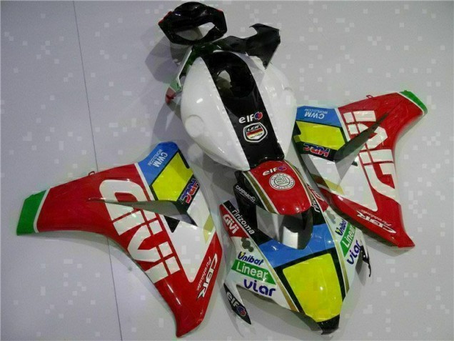 Rojo Blanco Kit Carenado Moto Honda CBR 1000 RR 08-11